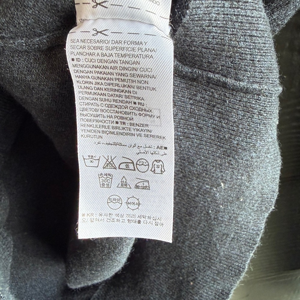 Banana Republic Luxury Blend Silk Cashmere V Neck Sweater Blue Gray Small - Picture 8 of 10